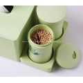 Бамбуковая коробка для салфеток с держателем для зубочисток